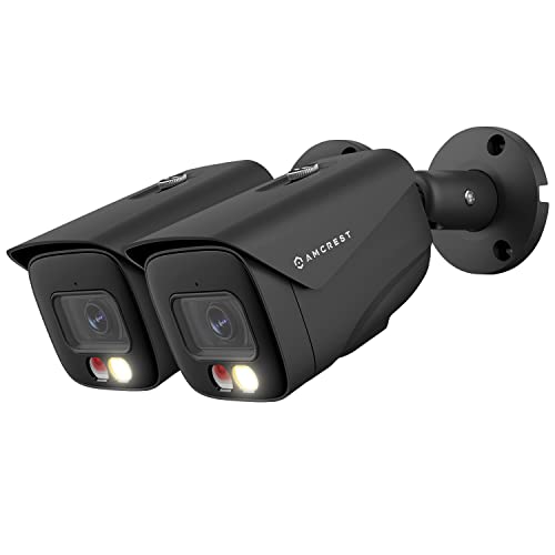 Amazon.co.jp: Amcrest UltraHD 4K IP PoE AIカメラ、FOV 129°、46