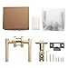 Litlheim Privacy Knurled Gold Color Door Handle - Durable, Stylish Interior Lever for Bedrooms & Bathrooms - Modern Design & Functionality