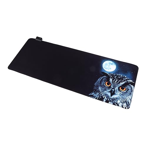 Tapis de gaming RGB lumineux protégeant le bureau contre l'usure du clavier et pc