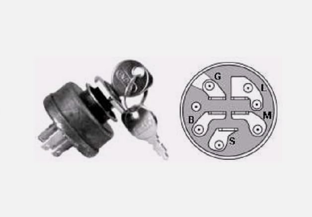KYHHL Ignition/Starter Key Switch 1-543070 128010?Replacement for Bobcat OEM