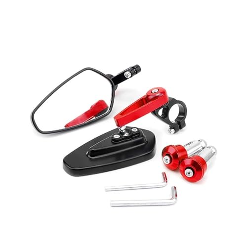 Espejos retrovisores moto universales para eliminar puntos ciegos en manillares de 22mm