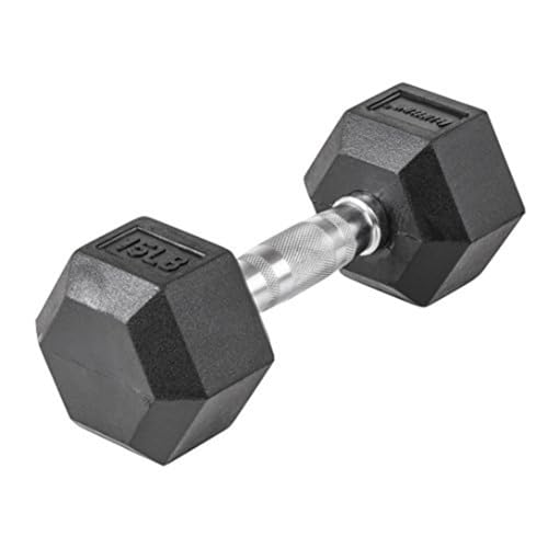 Image of Lifeline Fitness Hex Dumbbells, Rubber Wrapped Hex Dumbbells, Premium Quality, Ergonomic Knurled Handle, Dumb Bells for Exercise, Home Gym Exercise Weights
