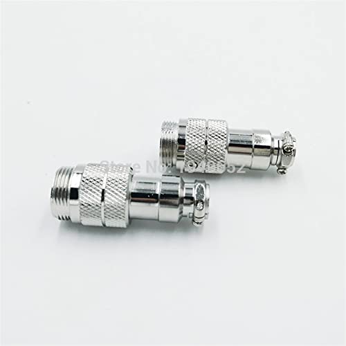Conector GX16D aviación macho de 16mm JL DF16 circular de 3 pines push-pull chasis 6