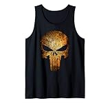 Marvel Punisher Rusted Skull Logo Tank Top