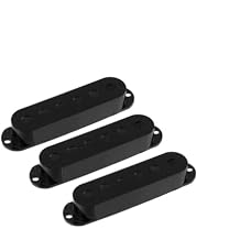 أغطية بيك اب Allparts PC-0406-023 لـ Stratocaster باللون الأسود، مجموعة من 3 قطع