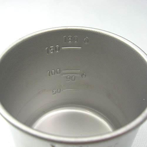 Vaso medidor de arroz acero inoxidable y pala bambú miniatura 3