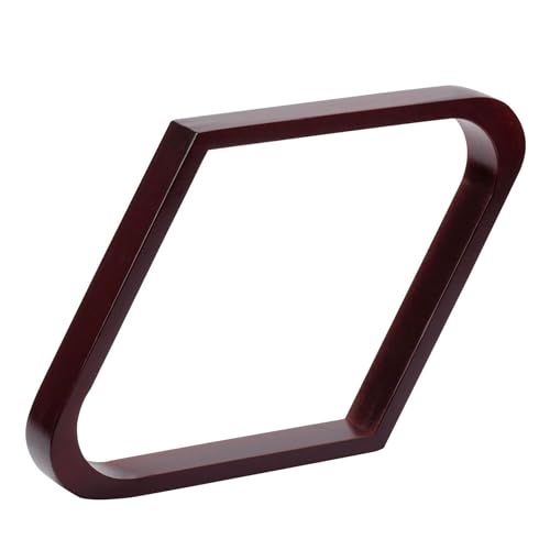 GSE Games & Sports Expert Solid Wood Billiard 8-Ball Triangle or 9-Ball Diamond Pool Ball Racks for 2-1/4 Pool Balls (Mahogany Diamond Rack)