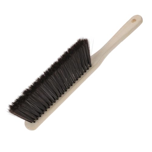 ERINGOGO 木製多機能クリーニングブラシ 長柄ソフトブラシ 衣類 靴 家具用 掛け付き 持ちやすく耐久性に