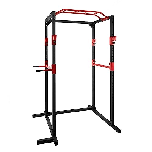 Ultrasport Power Rack Basic, Unisex-Adult, Rojo/Negro, Regular