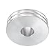QUARKZMAN V-Typ Riemenscheibe 25mm Bohrung 80mm Außendurchmesser Doppelrillen Aluminiumlegierung Keilriemenscheibe für Motorwellen-Bohrmaschine 6mm(1/4) PU-Formgürtel