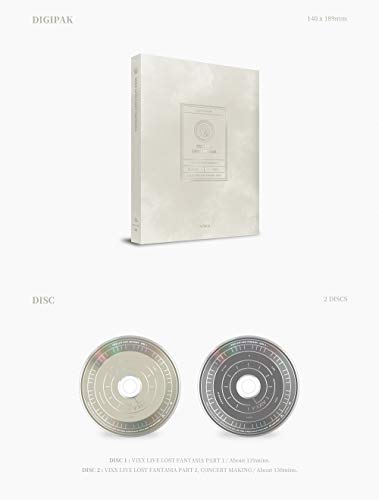 Jellyfish Entertainment Vixx Live Lost Fantasia Dvd 2Discs+Photobook+Photocard+On Pack Poster+Extra Photocards Set #TOP2