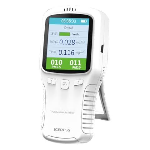 Intelligent Air Quality Monitor with LCD Screen Cover