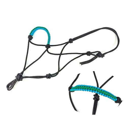 Cabestro de caballo antitirones ajustable en cuerda de nailon antidesgaste 5