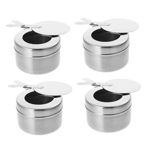 VICASKY 4 miniquemadores de alcohol, portátiles y resistentes a altas temperaturas, para camping y exteriores, material de alta calidad