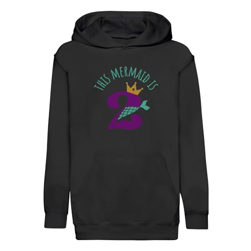 Sweat à capuche enfant cadeau anniversaire 2 ans motif sirène