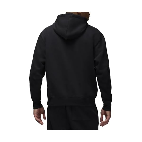 Black / Gym Red Fleece Hoodie by Jordan - Image 3