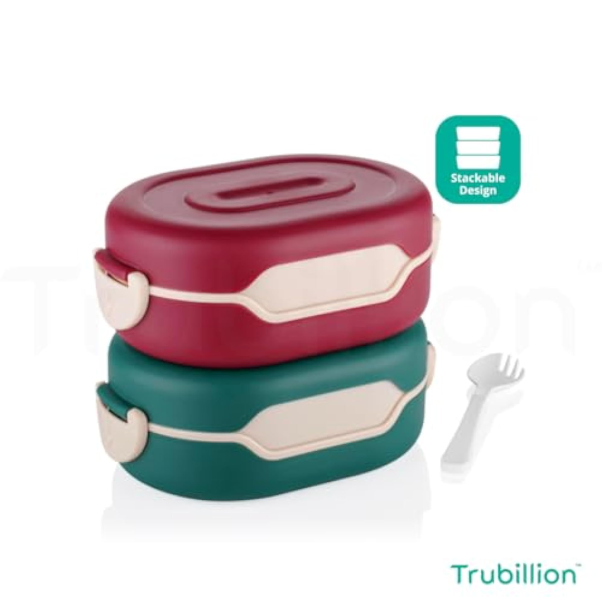 Tasty Lunchbox, 2 Compartment Bento Lunch Box