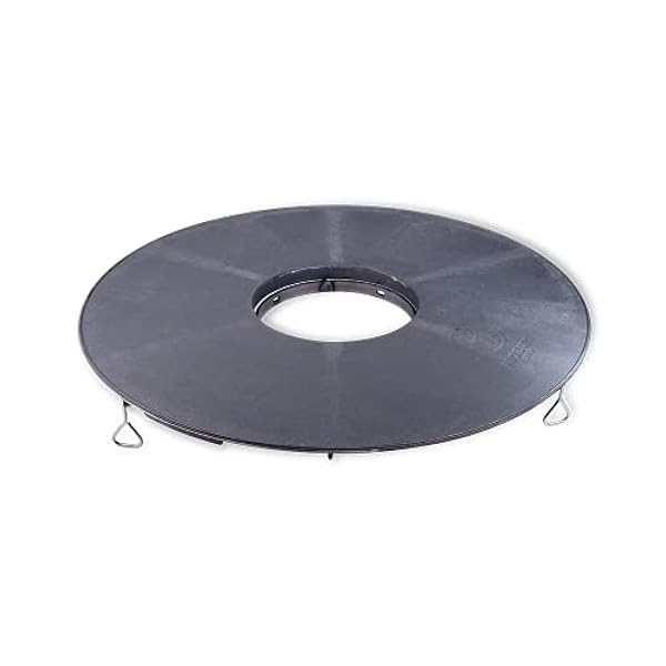 MOESTA-BBQ 10658 – BBQ Disk grillplatta – Plancha 6 mm gjutjärnsplatta inkl. höjdjustering för kulgrill/grillfat