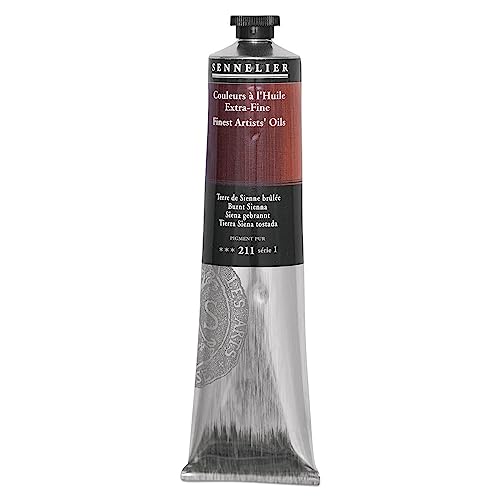 Sennelier Artists' Oil Color, 200ml Tube, Burnt Sienna S1