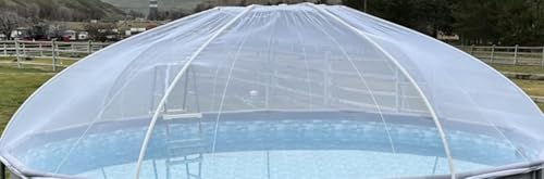 NET ONLY Shaped in A Dome with a Zipper for 20' to 24' Round Above Ground Pools