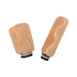 LAGNY Auto Schaltknauf Shifter für FIAT 500 / 500E / 500L / 500X / 500 Abarth/Croma/Doblo/Fiorino, Auto Schaltknauf staubdichter Schutz, Auto Dekoration Innen,-Beige