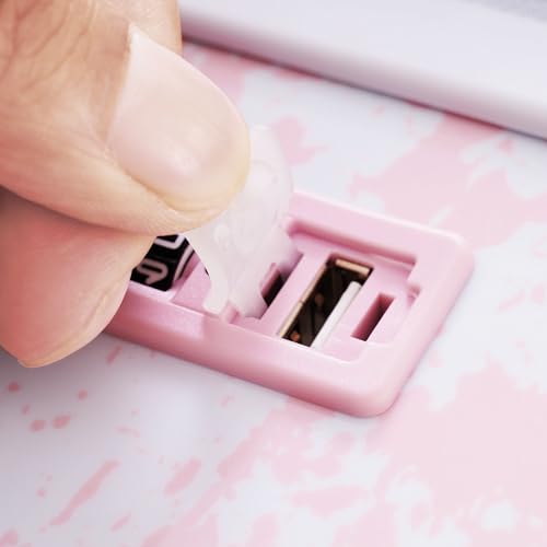 Luggage 3 Piece Sets, front pocket,Hard Shell Luggage Carry on Luggage Set with TSA Lock,usb,universal wheel,cup holde(20in/24in/28in) (Gradient Pink)3