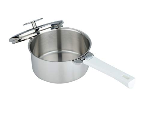 cristel クリステル グラフィット 深鍋 22cm CRISTEL/グラフィット 深鍋 22cm -収納性抜群！ハンドル着脱式の