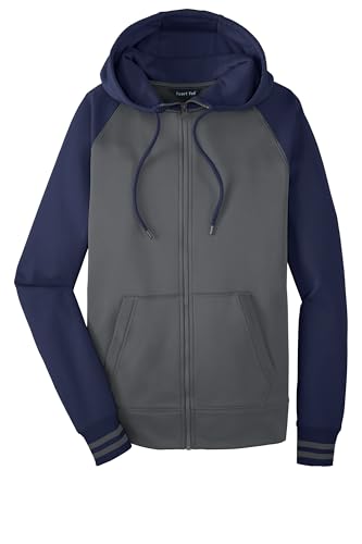 Sport-Tek?ST236 Sport Wick?Varsity Fleece Full Zip Hooded Jacket