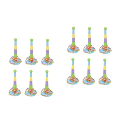 Toyvian 1 Set Colorful Toss Ring Game for Interactive Early Educational for Hand Eye Coordination Fun Agility Practice Game Random Colors Random Color