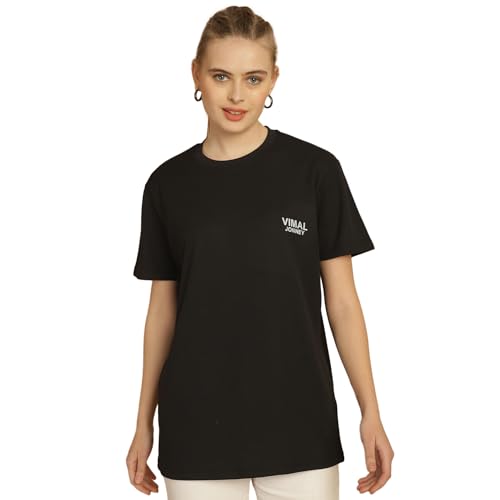 Image of Mack Jonney Solid Classic Fit Round Neck Polyester Lycra Half Sleeves Tshirt for Women(Pack of 2)-MACK630864
