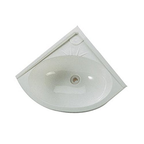 Lavabo pour camoing car angle blanc 330 x 330 mm