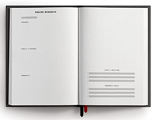 Image of The Prayer Journal for Him: A Daily Christian Journal for Men to Practice Gratitude, Reduce Anxiety and Strengthen Your Faith (Premium Vegan Leather Hardcover)