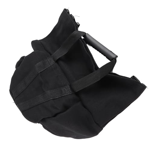 Leapiture Fitness Workout Sandbag Weightlifting Training Sandbag Empty Exercise Power Bag with Handles Stability Durability for Sport (Black)