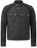 Belstaff Temple Giacca di cera da moto, nero, M