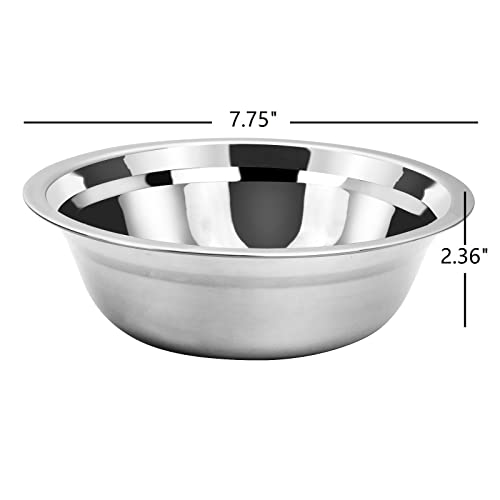 Buyitt Salad Mixing Bowls, Stainless Steel Serving Bowl, Set of 6