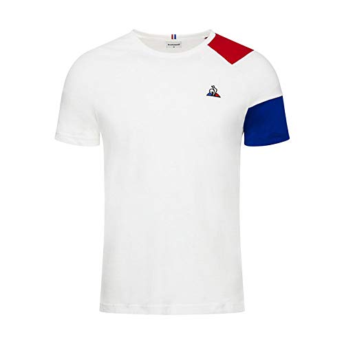 Camiseta Le Coq Sportif Bar a Tee Ess Tee SS N°10 Branca Vermelha Cor:Branco/Vermelho;Tamanho:P;Peso