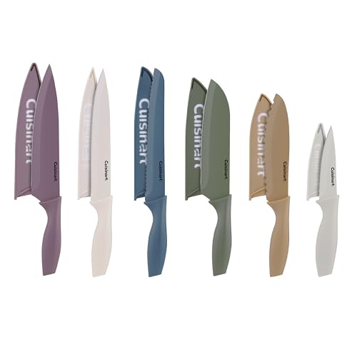 Cuisinart Advantage 12-Piece Kitchen Knife Set, Professional-Quality Nonstick Coated Stainless