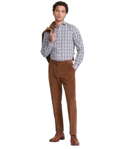 Tommy Hilfiger Mens Modern fit Dress Corduroy Pants 40/30 Brown Solid