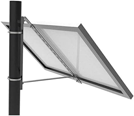 AIMS Power Adjustable Single Panel Pole Bracket - Fits 1 Panel up to 170 Watts