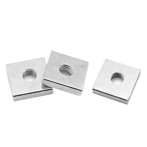 Écrou carré M4 acier carbone zingué pour rainure profilé alu lot de 50 vis métrique