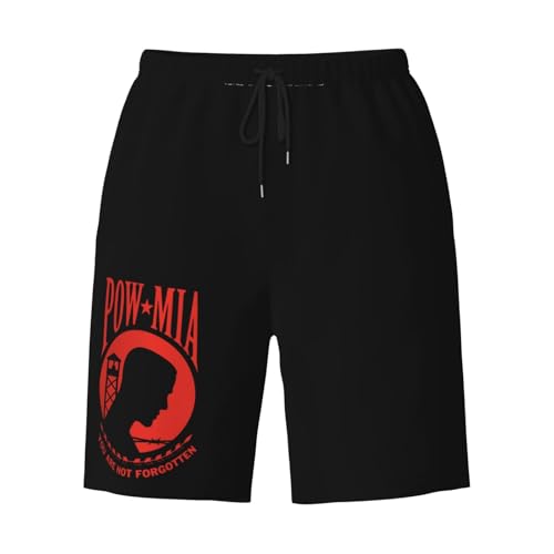 Pow Mia You are Not Forgotten Mens Swim Trunks Quick Dry Board Shorts 7" - Hawaii Beach Swimwear3