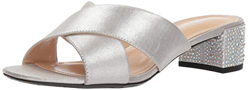 Preisvergleich Produktbild J. Renee Womens Cindee Silver Satin 7 M (B)