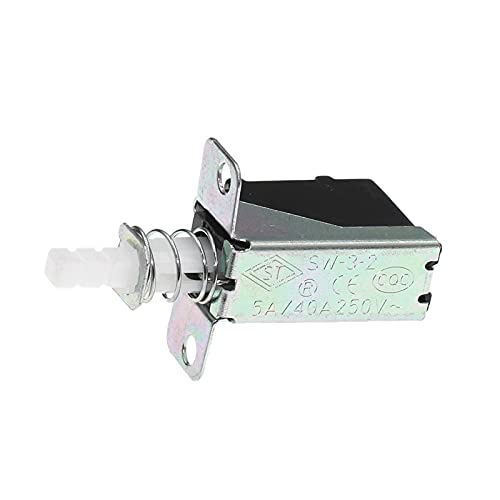 5PCS Straight Key Self-Locking Switch KCD-A10 SW-3 A04 Power Switch 3Pin Outer Spring 5A for Range Hood