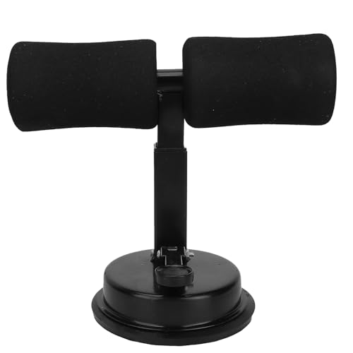 Sit-up Aid, Sit Up Bar for Floor, Portable Adjustable Sit Up Equipment with Sit-Up Foot Holder, Household Fitness, Abdominal Muscle Exercise, for Body Building(black)