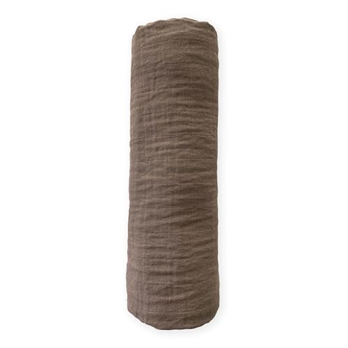 Image of SwaddleDesigns Cotton Muslin Swaddle Blanket, Receiving Blanket for Baby Boys & Girls, Best Registry Gift, 46x46 inches, Fawn