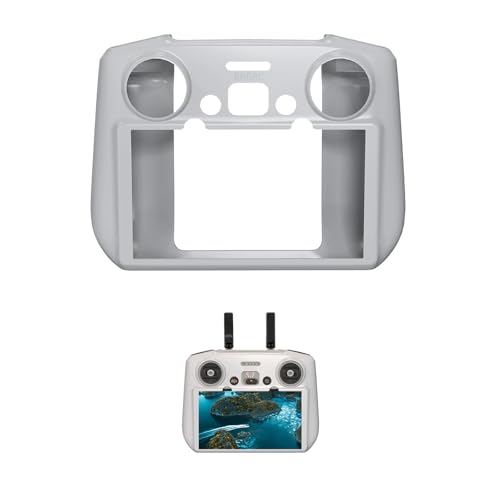 Image of Silicone Case for DJI RC 2 Remote for DJI Lito X1 Avata 360 Mini 5 Pro Flip Air 3S AIR 3 Mini 4 Pro Flip Drone RC 2 Controller Scratch-Proof Protetive Cover Sleeve Quadcopter Accessories (Grey)