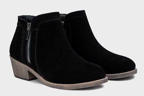 Jeossy Women's 9618 Classic Ankle Boots Slip on Chunky Heel Boots for Women4