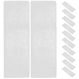 VANZACK 12 Stück Teiliges waschbares Filterwatte Set für Heißluftfritteuse wiederverwendbare Baumwoll Einsätze kompatibel mit Instant Plus Geruchs und Fettfilterndes Zubehör für saubere