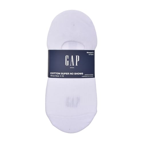 GAP Women's Original Ribbed Super No Show, 6-Pack Adult Socks, Soft & Stretchy3