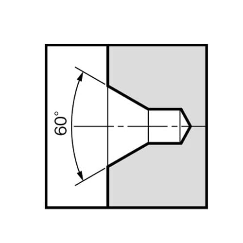 エスコ 2.5x57mm/60゜センタードリル(軸7.7mm/コーティング) EA824EC-2.5